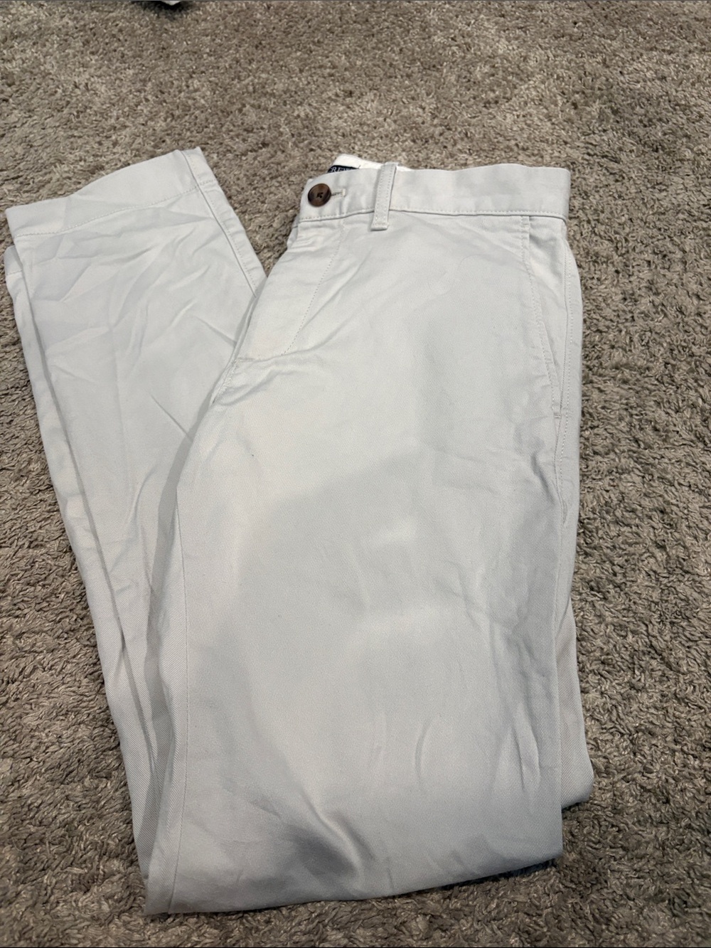 J. Crew Men's White Chino Pants